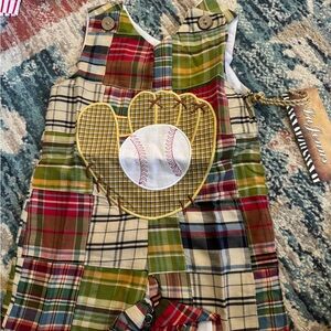 Plaid Patchwork Kids One Piece